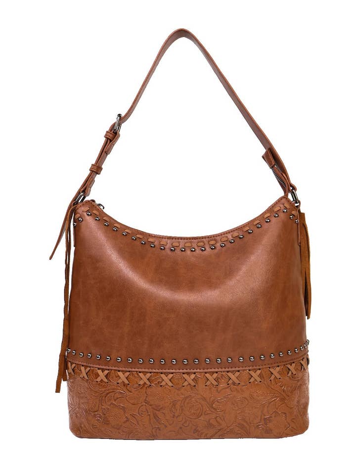 Brown Flower Pattern Shoulder Bag for wholesale by sassy kids palace