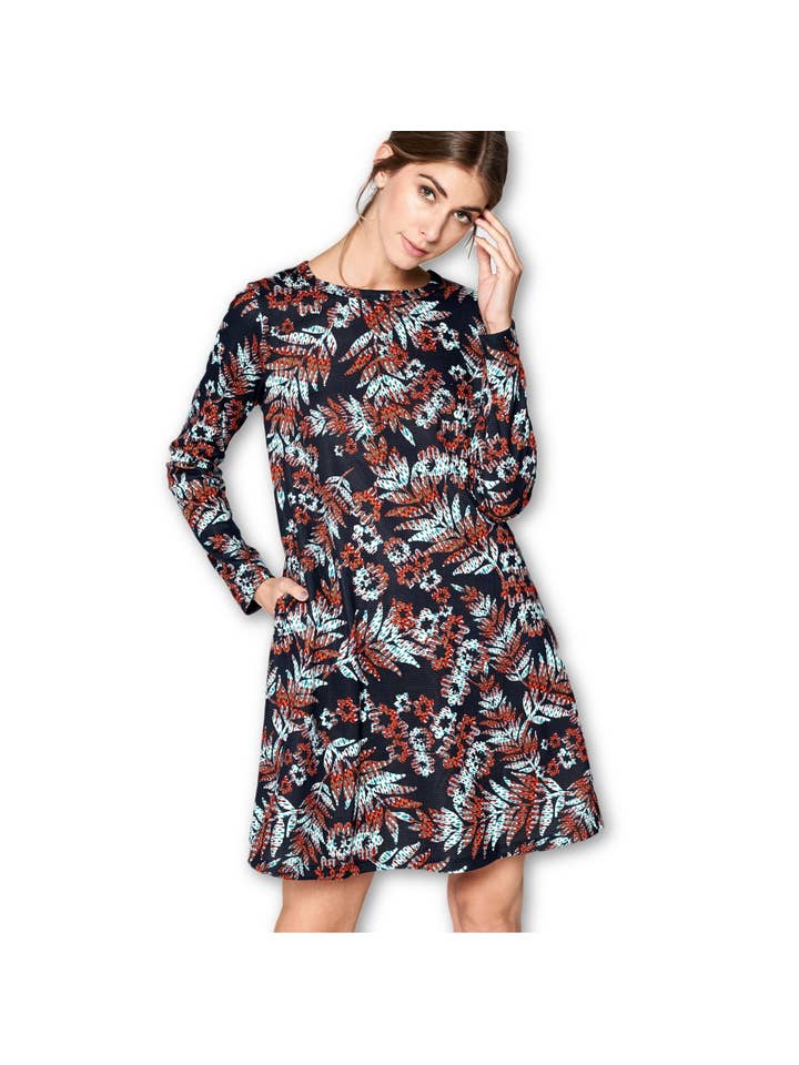 LKLUV - Wholesale Dress - Women's - Made in USA - Long Sleeve Modern Tunic Dress4