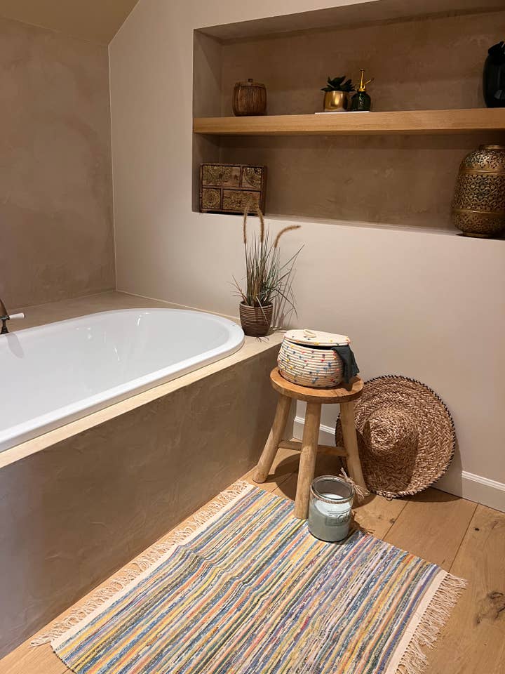 Handwoven Sari Bathmat -(Eclectic) for wholesale by Crafts by Solid