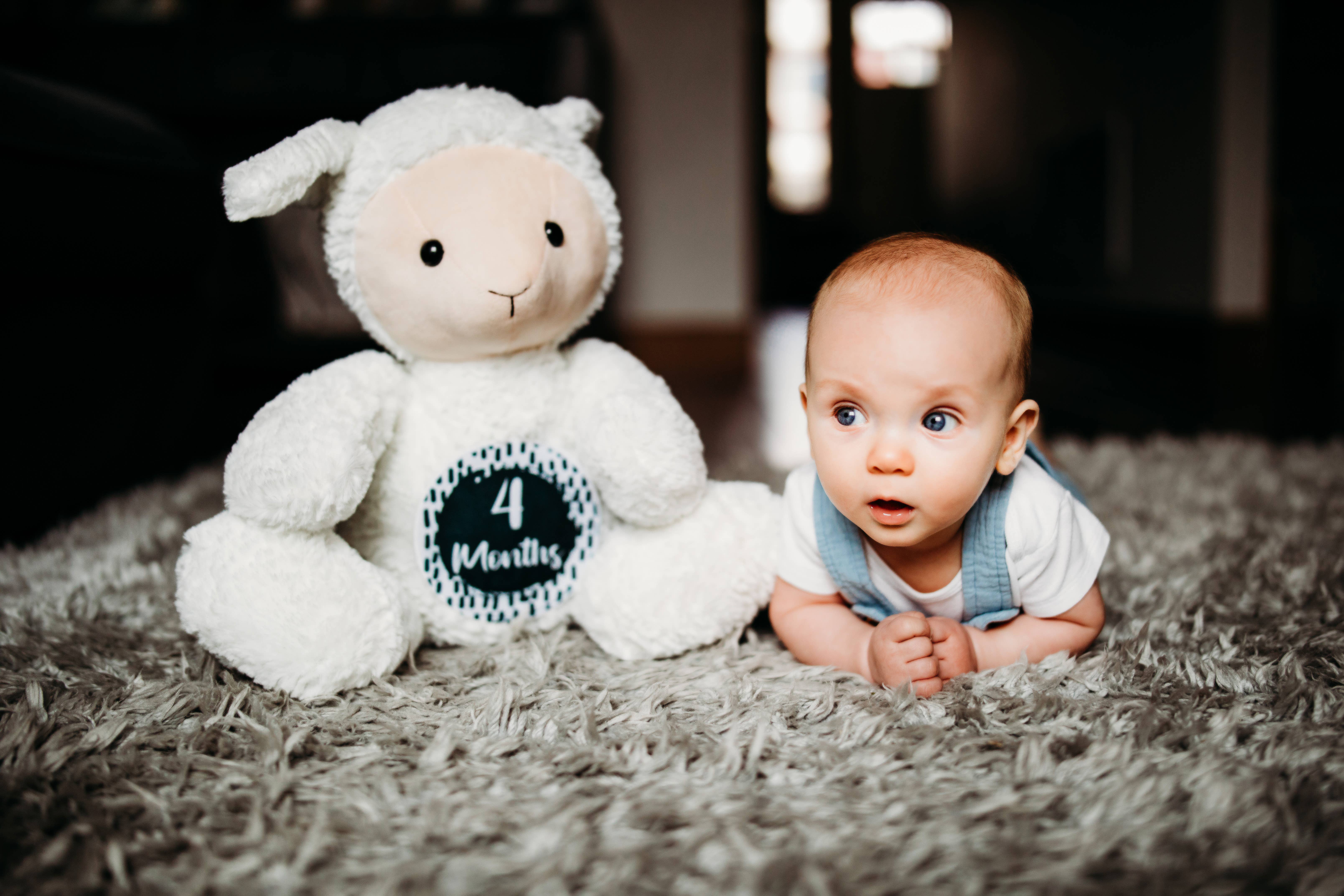 Grow With Me Baby Co - Wholesale Stuffed/Plush Toy - Kids & Baby - Baby Monthly Milestones, Lamb Stuffed Animal6