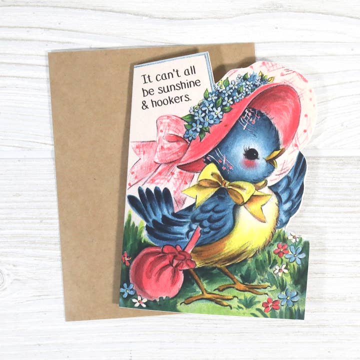 Bad Betty Greeting Co. - Wholesale Sympathy Card - Irreverent Sympathy Get Well Card - Sunshine & Hookers