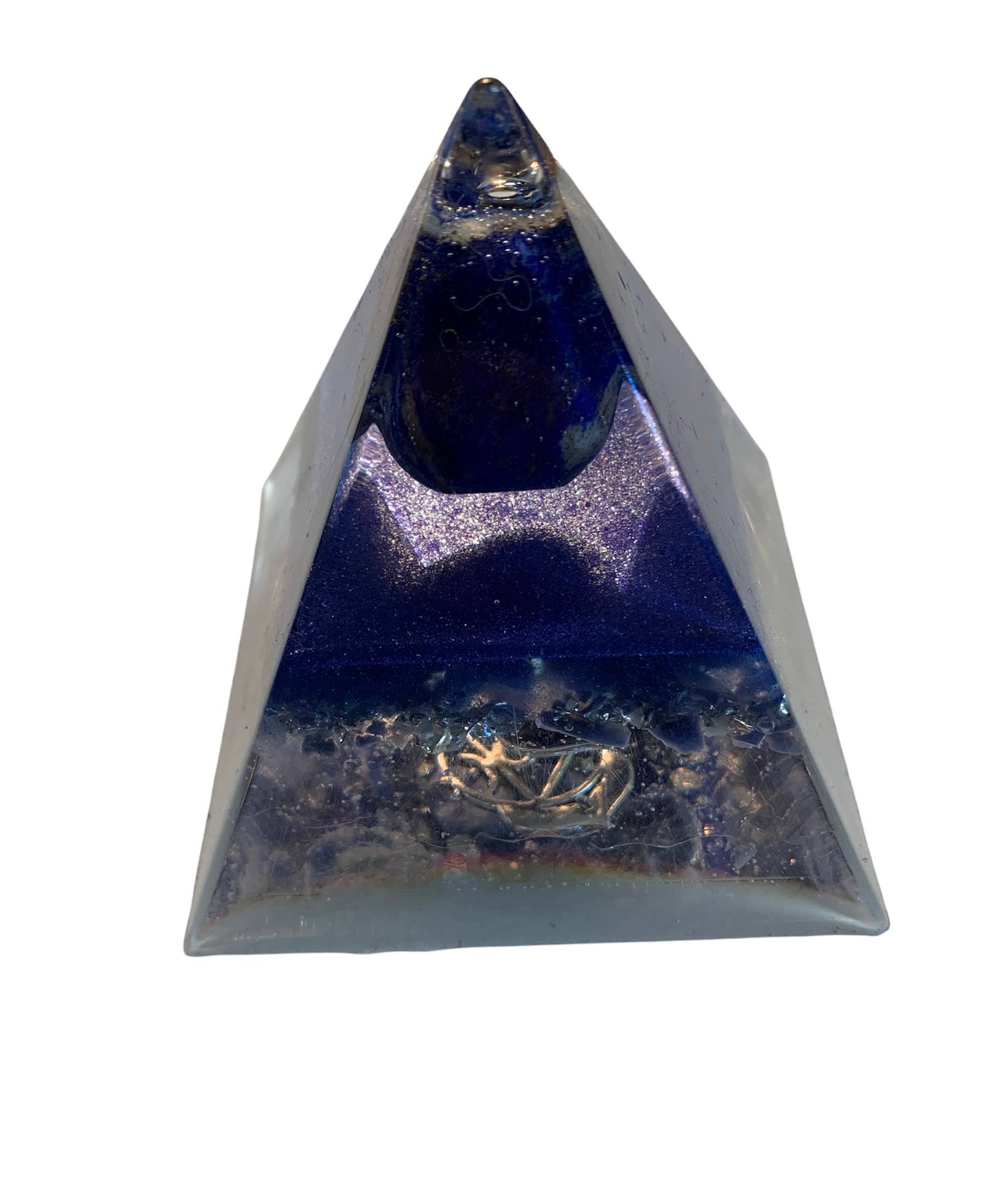 Orgonics by Driftwood Works Inc - Wholesale Spiritual Stone/Crystal - CHAKRA-THIRD EYE Orgone Pyramid2