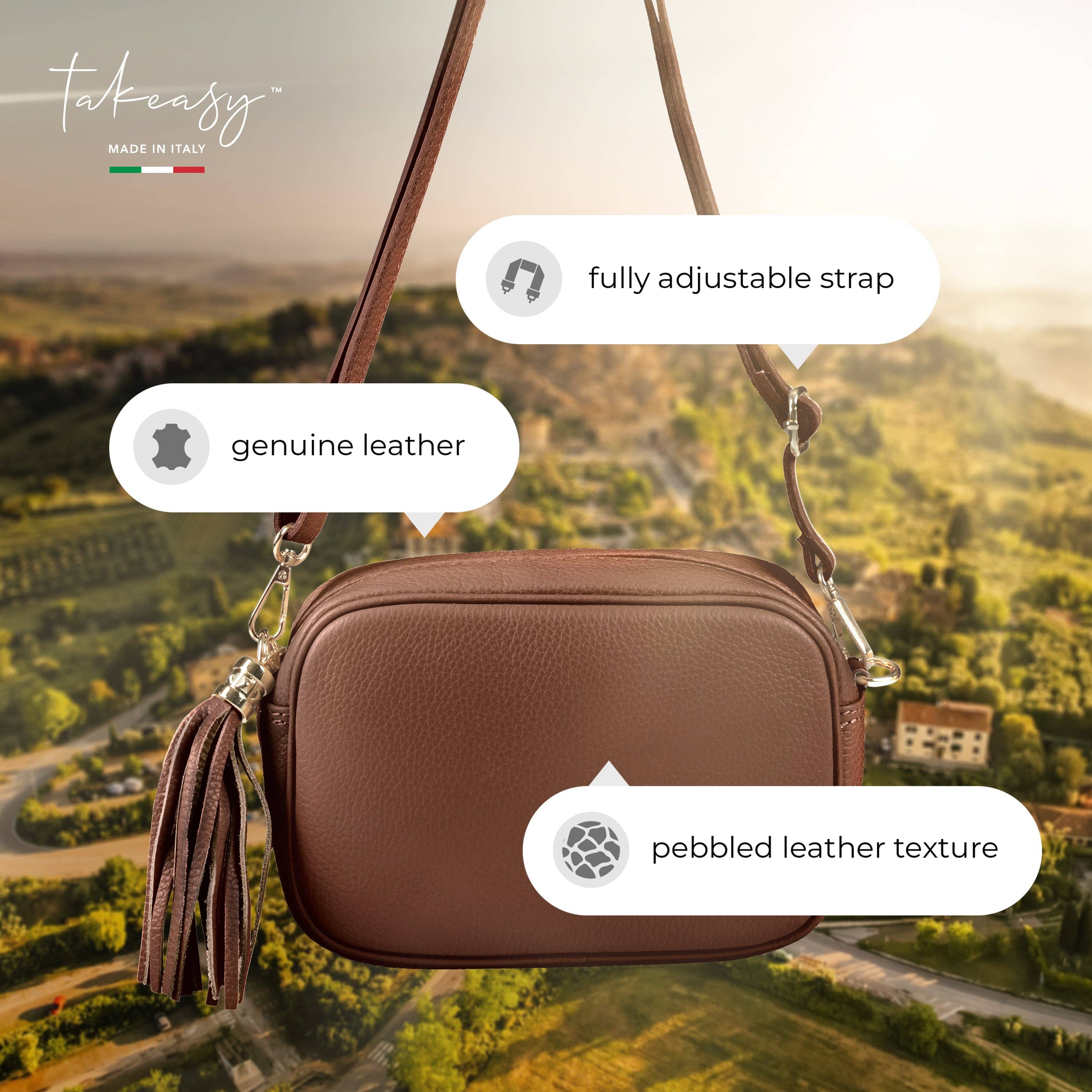 TAKEASY – bolsa tiracolo - Mulher por atacado – Mala a Tiracolo de Pele de Vitela2