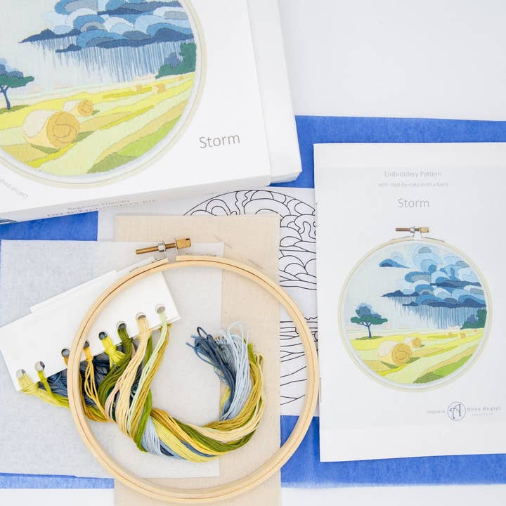 Angiels Art – wholesale DIY craft kit – Storm DIY Embroidery Kit2