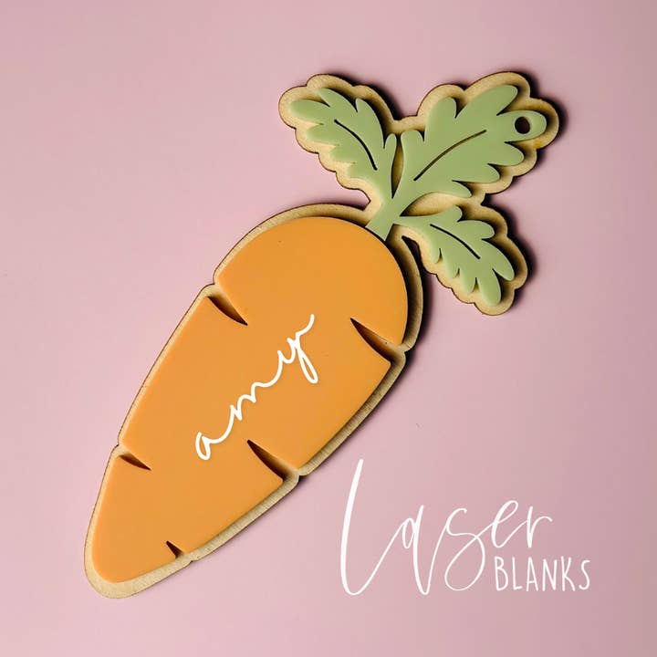 Étiquette en couches de carottes pour la vente par Laser Blanks
