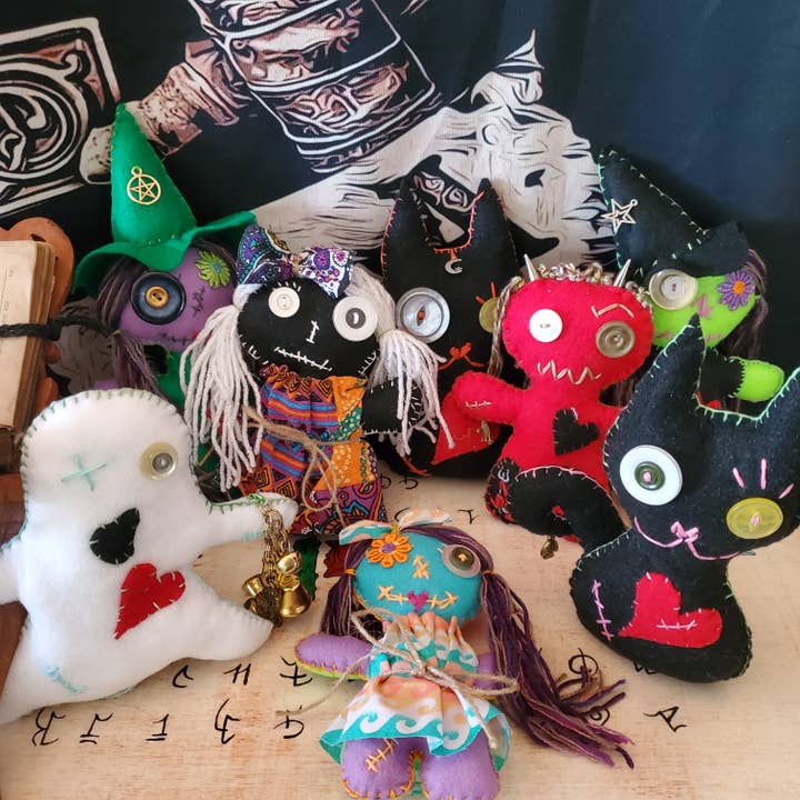 Assorted Handmade Magic Poppet Doll Hoodoo Voodoo Magick for wholesale by The Clairity Room