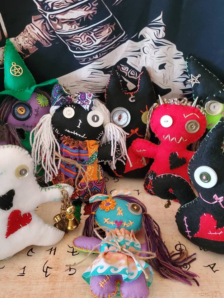Assorted Handmade Magic Poppet Doll Hoodoo Voodoo Magick for wholesale by The Clairity Room