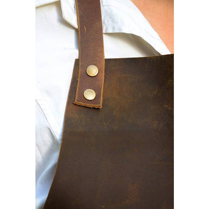 Tuzech Leather - Wholesale Apron - Tuzech Leather Tool Apron With Leather Pockets & Adjustable Straps For Carpenters, Chefs,Arts & Crafts, Waterproof & Durable4
