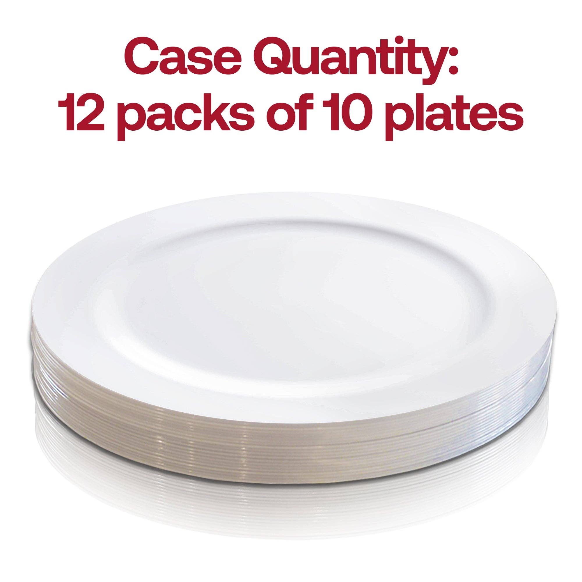 Smarty had a Party - Wholesale Disposable Plate - 6.25" White Economy Round Plastic Pastry Plates - 10 pcs3