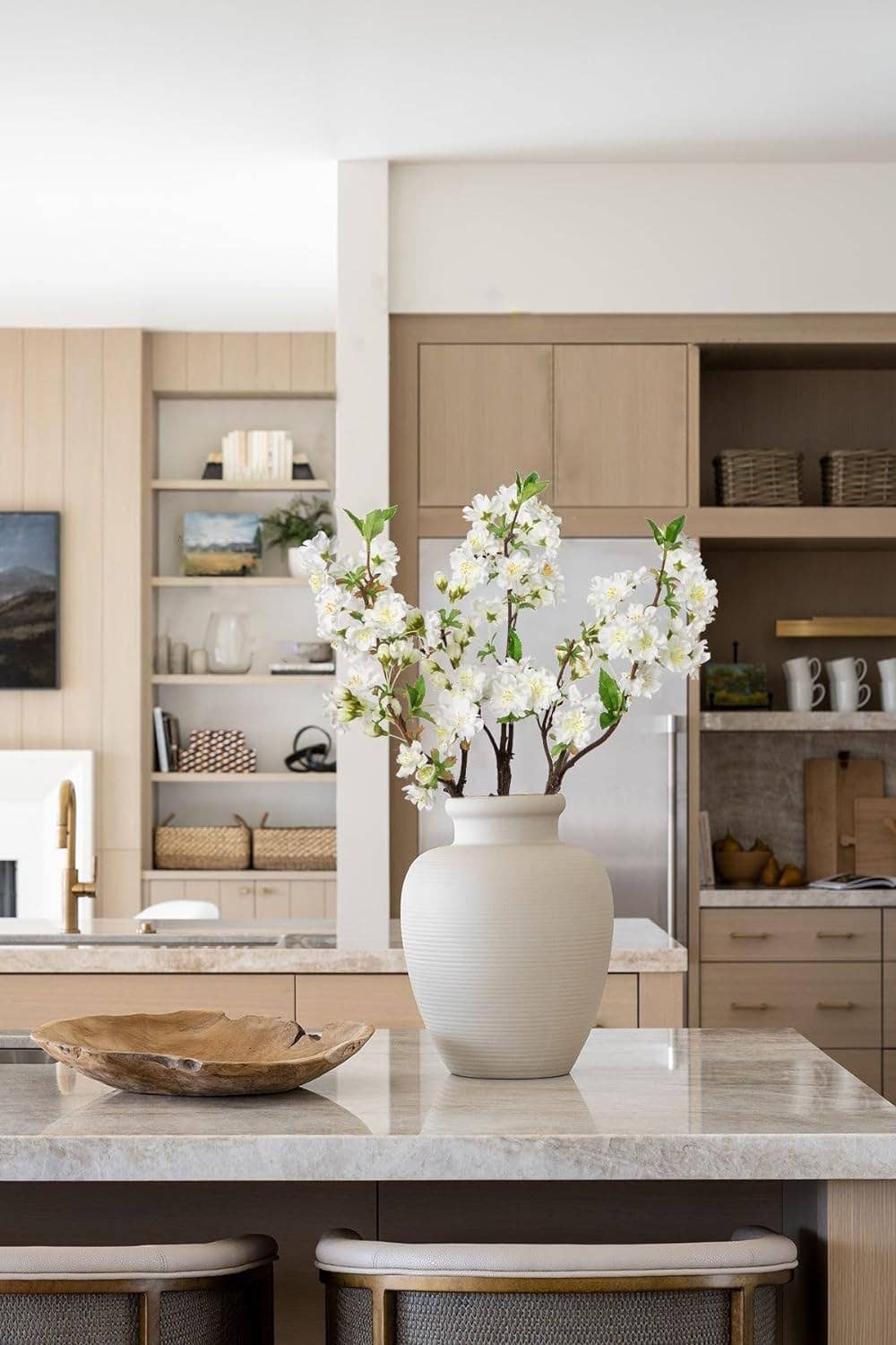 Angel Isabella - Wholesale Artificial Flowers - 32" Quality Artificial Cherry Blossom with 2 Sprays2