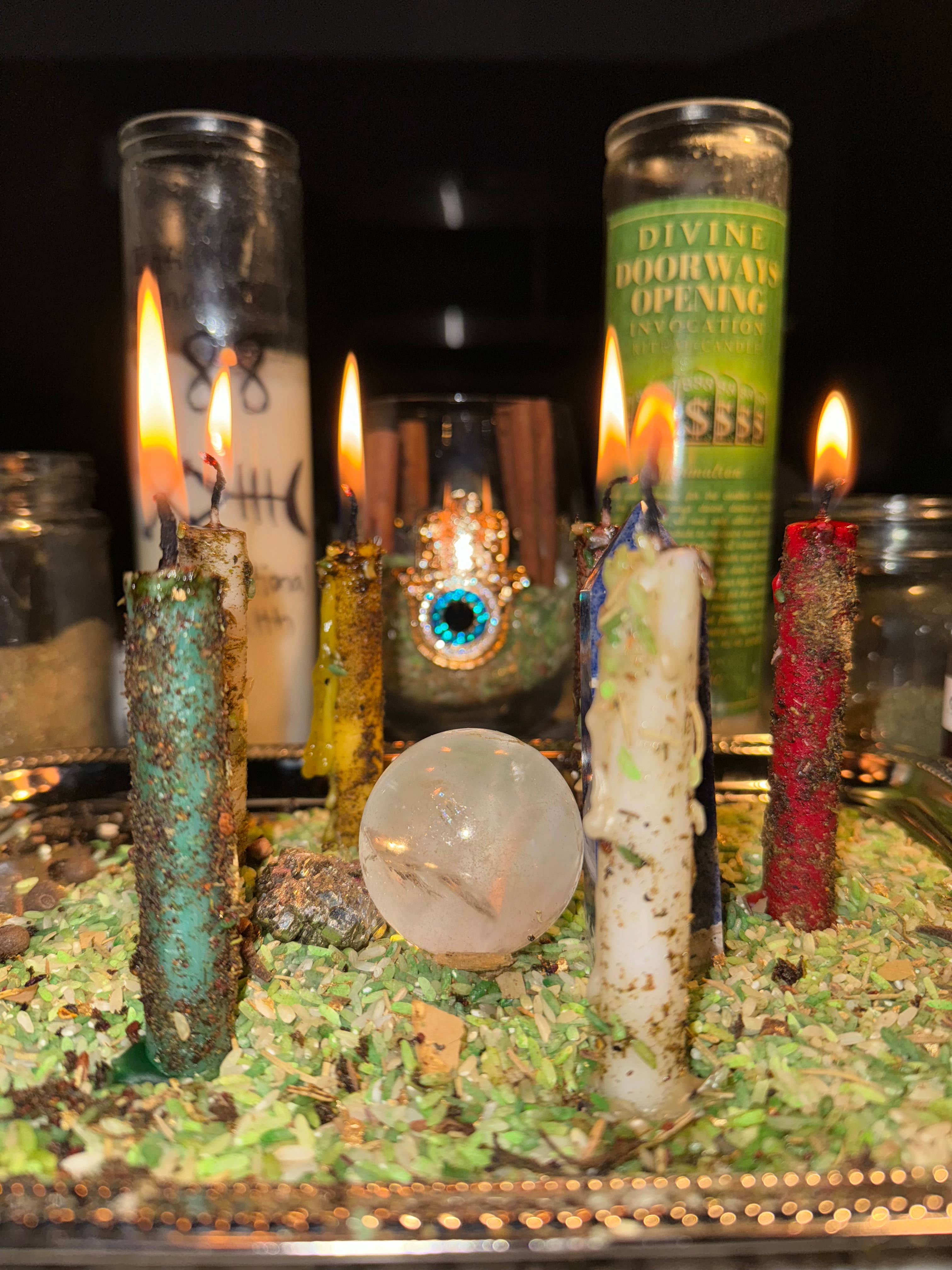 Empathic Moon 777 - Wholesale Votive Candle - Divine Doorways Opening Ritual Candle | Manifest Money2