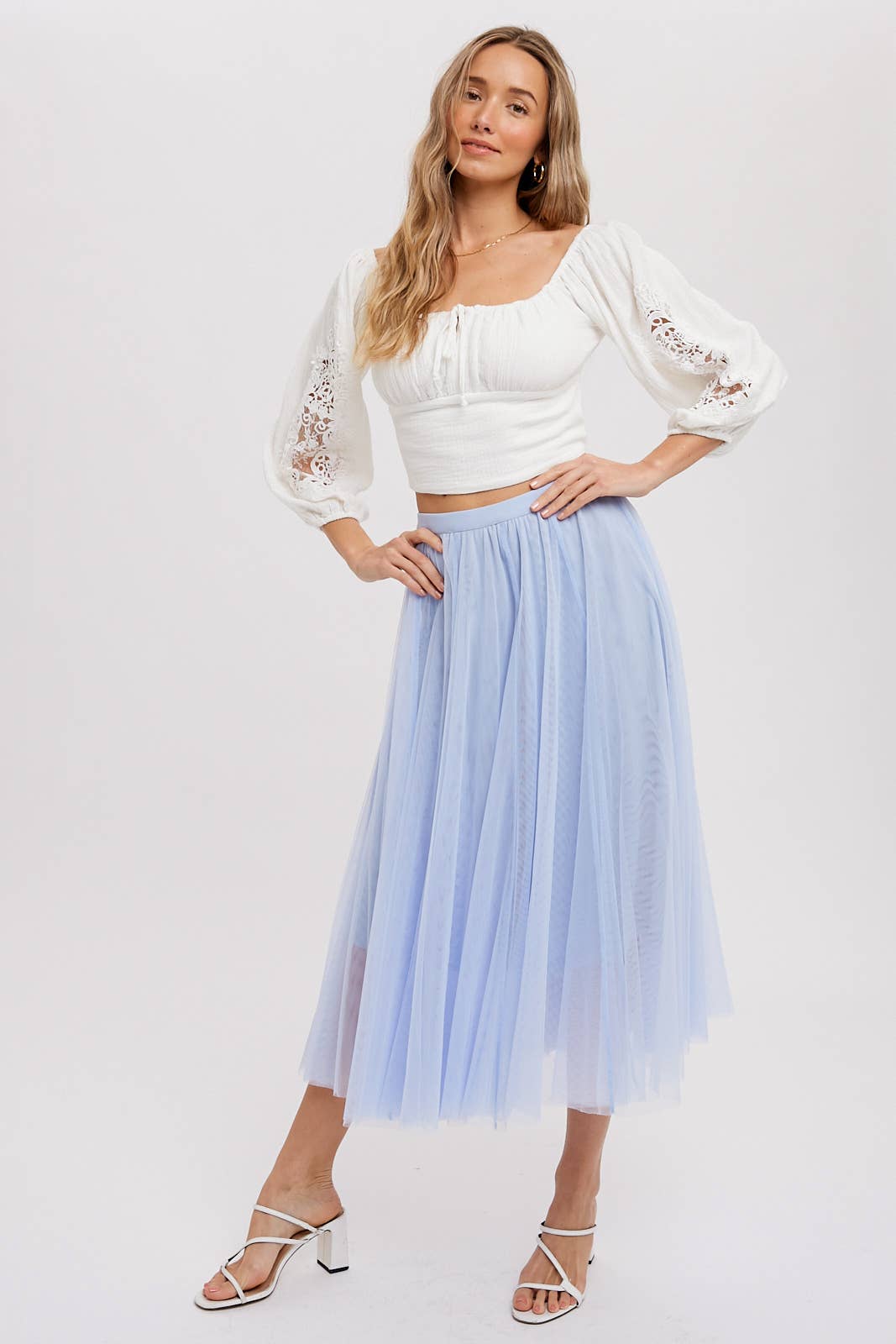 Bluivy - Wholesale Skirt - Women's - TULLE MIDI SKIRT21