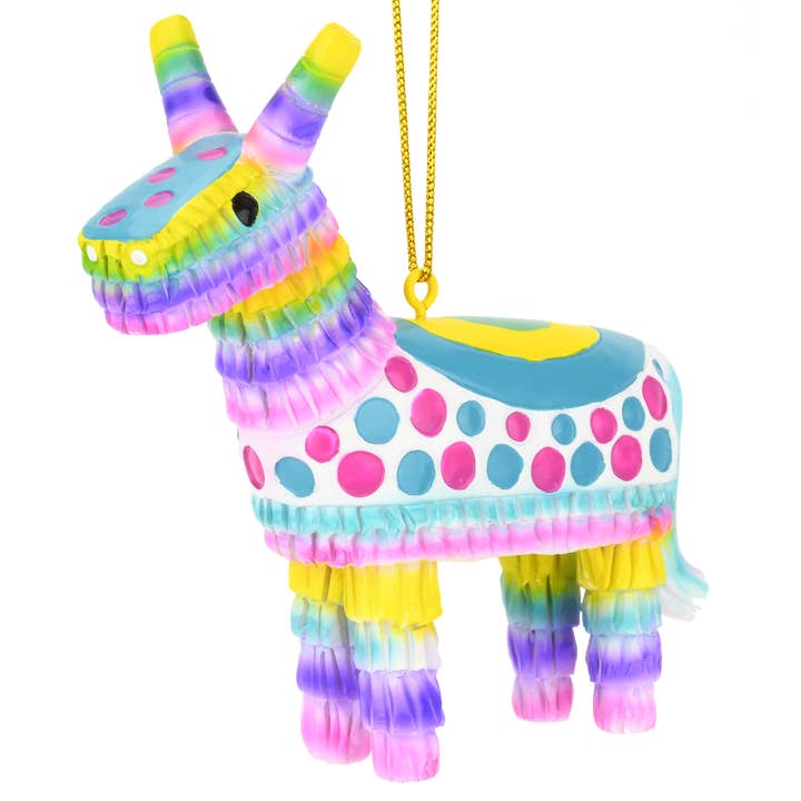 Ornement de Noël Piñata Âne Coloré pour la vente par Tree Buddees