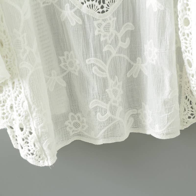 Hope & Sunshine – Engroshandel Cardigan - Dame – Batwing ærmer cover-up blonde bolero9