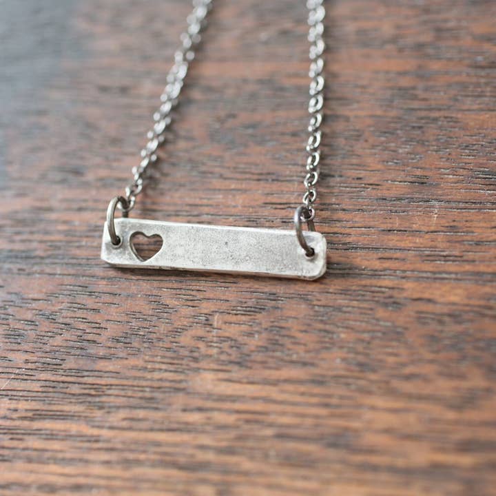 Hart Bar ketting voor wholesale door Farmhouse Moon
