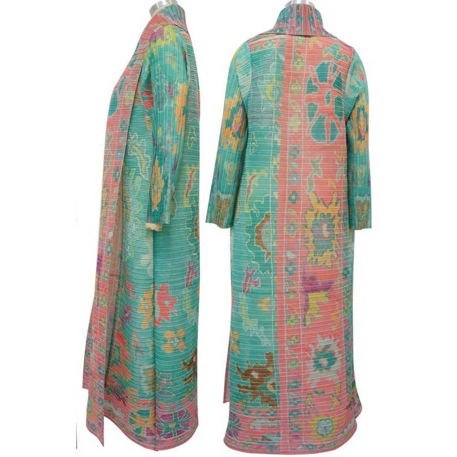 omgstyles - Wholesale Jacket - Women's - FREE SIZE OPEN FRONT PLEATED LONG JACKET COAT 3