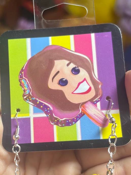 Nickelodeon Rugrats Angelica Earrings - Upcycled, Nostalgia for wholesale by NO RHYME OR REASON ART