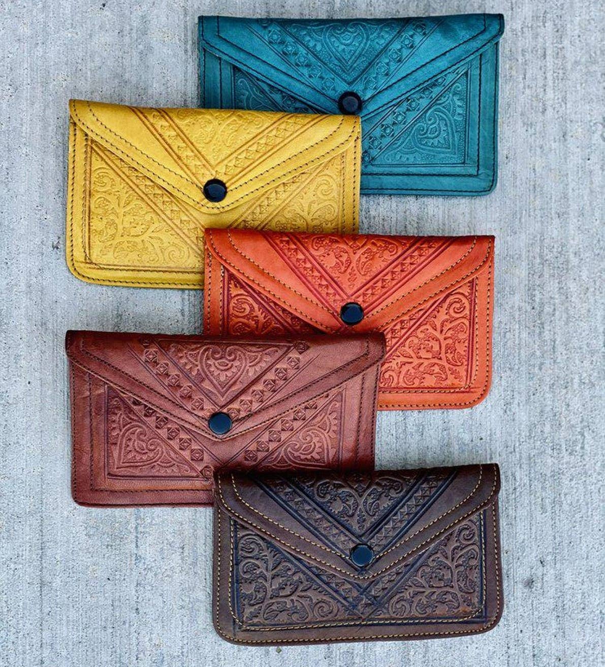 High crafty – wholesale Wallet – Women's – Moroccan Handcrafted Genuine Sheepskin Leather Wallet0