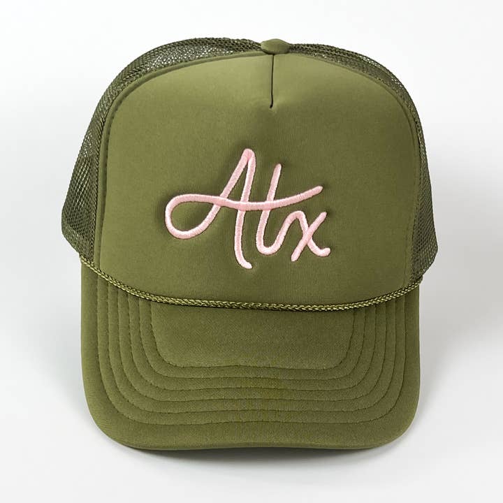 Austin Cap Olive Embroidered for wholesale by Yonder Goods