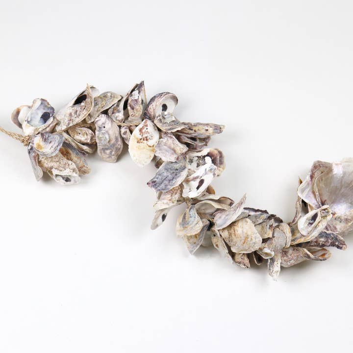 Modern World by Contrast Inc. - Wholesale Decorative Tabletop Object - 26" Oyster Garland with Placuna Shell