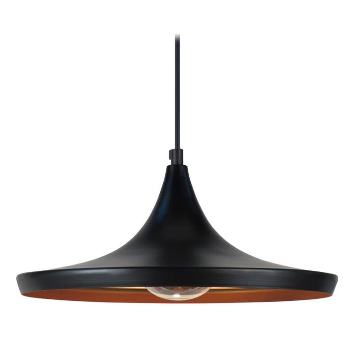 VASTERVIK - Black Metal And Copper Conical Suspension for wholesale by Tosel Shop