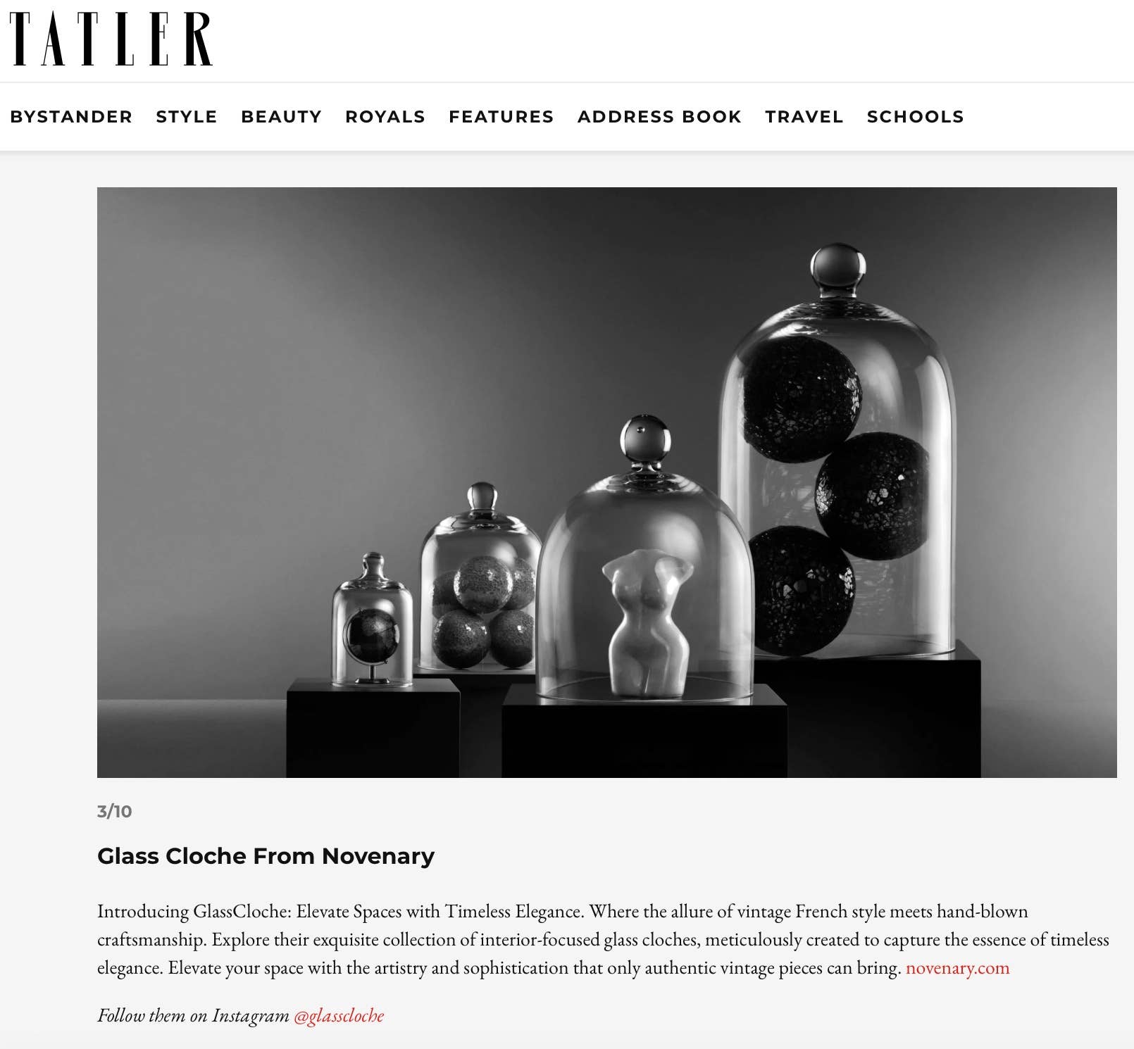 Glass Cloche - Vendita all'ingrosso Decorazioni da tavolo - Campana di vetro grande2