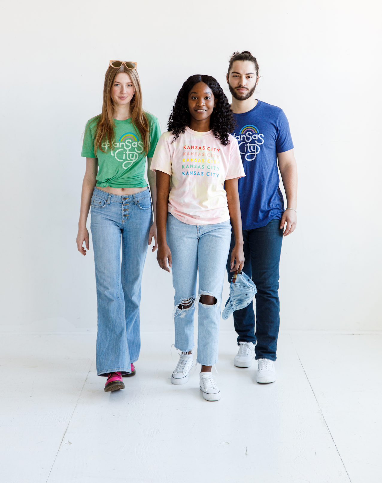 Ampersand Design Studio - Wholesale Screen Printed T-Shirt - Unisex - Retro Kansas City T-Shirt - Navy5