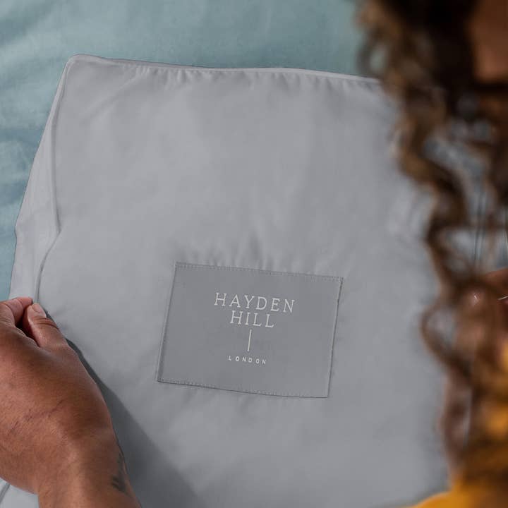 Double Extra Large Organic Cotton Storage Bag, Gray for wholesale by Hayden Hill US