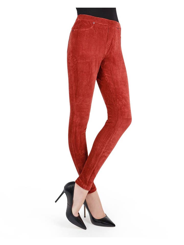 Infinity Classics International Inc. - Wholesale Fashion Leggings - Women's - MeMoi Wide-Rib Stretch Corduroy Leggings