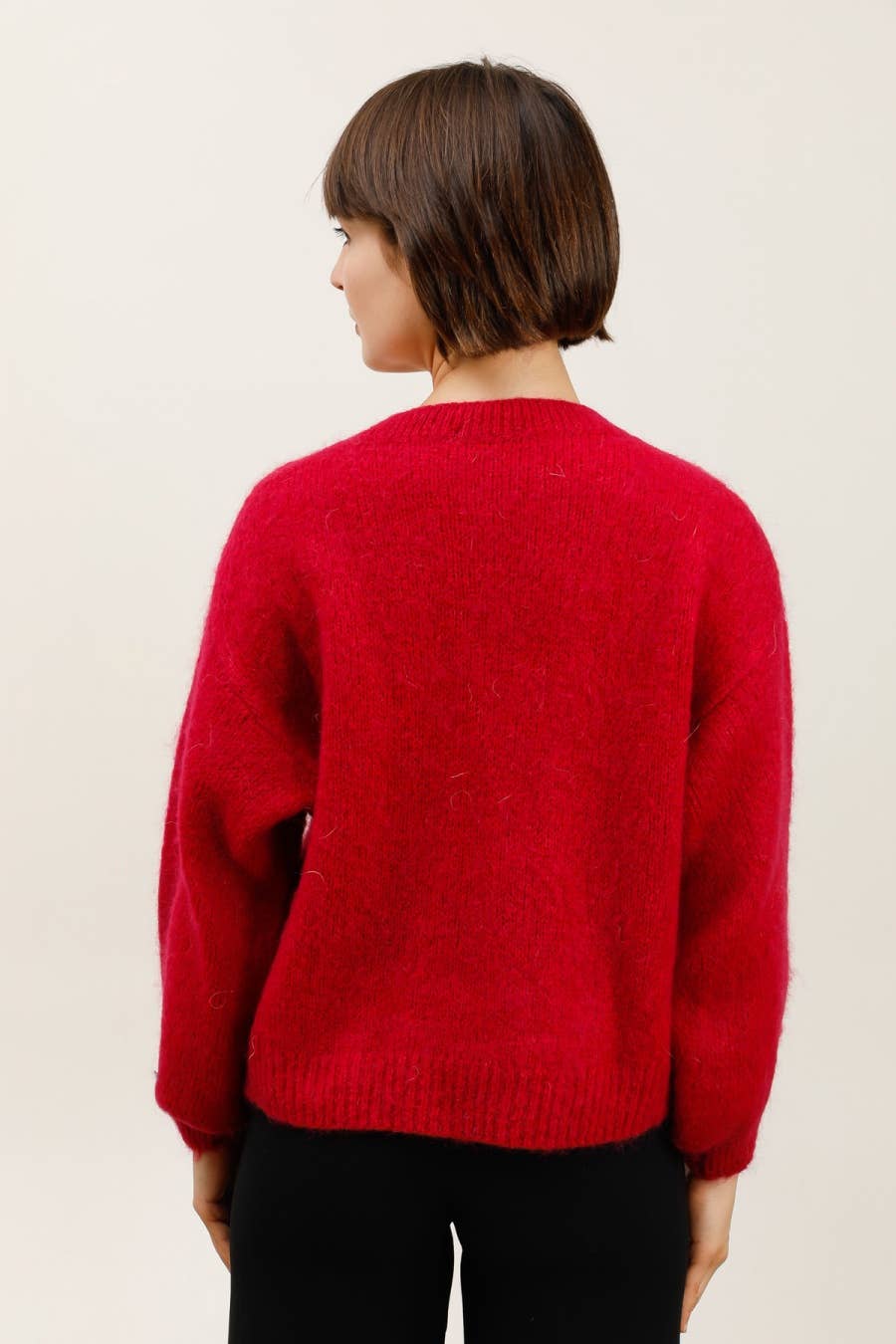 NAÏS PARIS - Vente Cardigan – femme - Cardigan col rond zippé en mohair et laine19