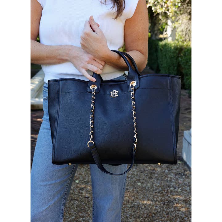 Caroline Hill - Wholesale Tote Bag - Women's - Melissa Tote Bag BLACK