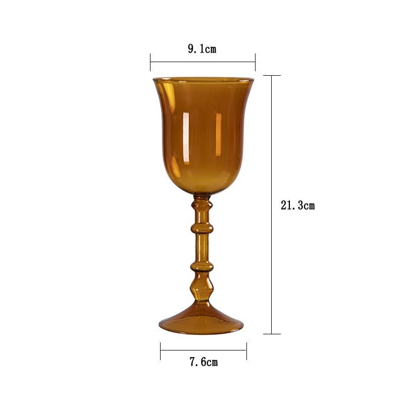 IVORE.GROUP (We cover All Import duty) - Wholesale Wijnglas - Franse gekleurde kelk | vintage wijnglas0