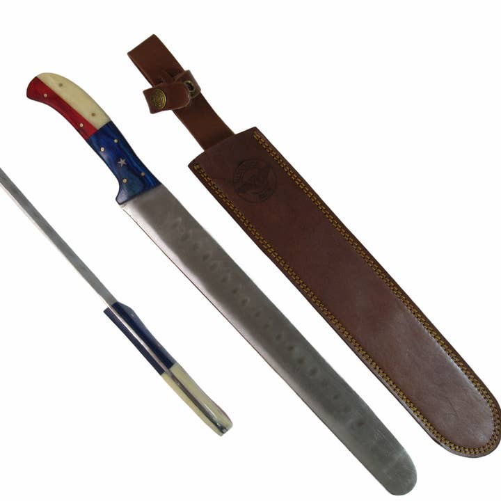 Ruddock Bros. LLC - Wholesale Kitchen/Utility Knife - Lone Star Brisket Knife - Stainless Steel - 18" Overall Length3