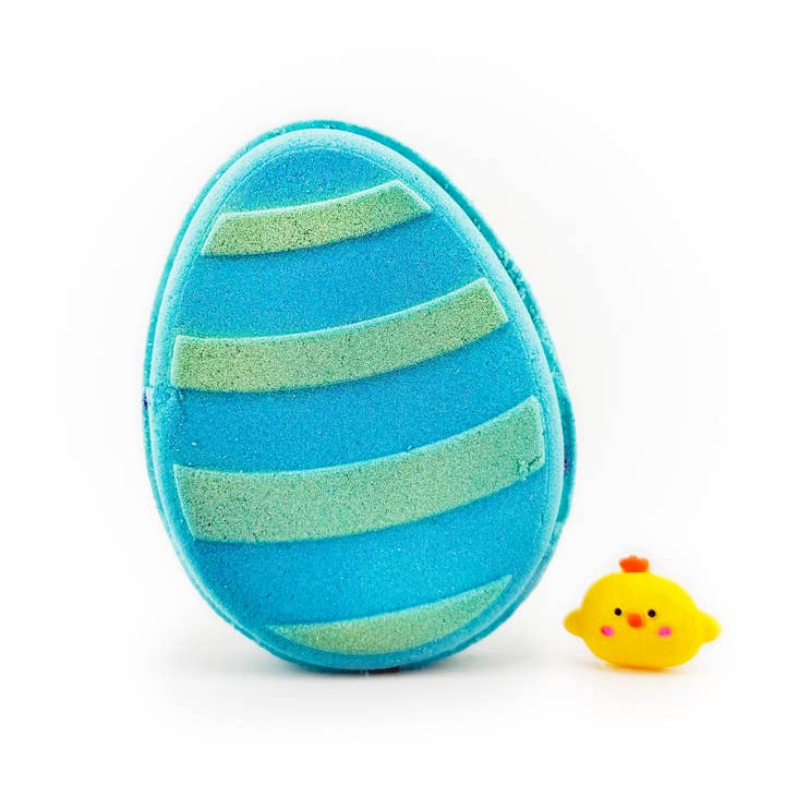 Turquoise Easter Egg PRIZE Bath Bomb for wholesale by Sweet Bath Co