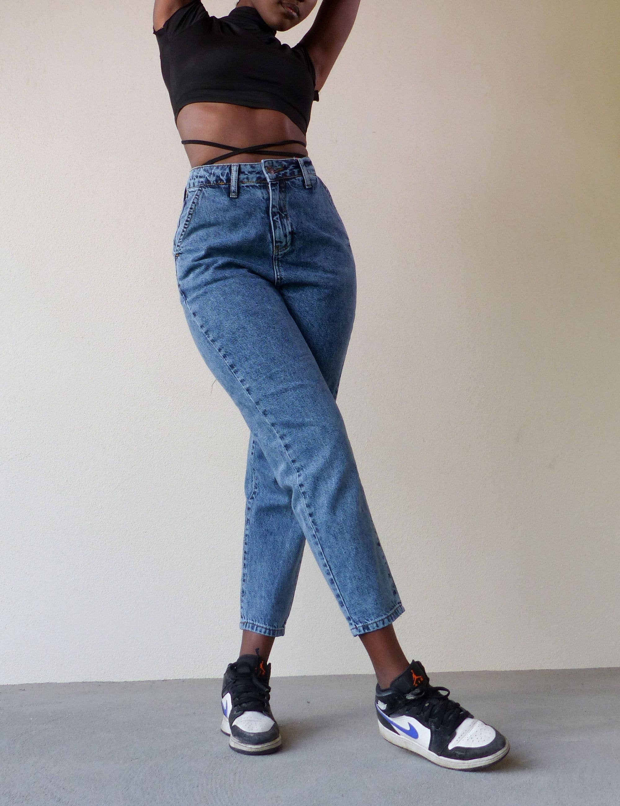 SPONTANÉ - Wholesale Jeans - Women's - Women's mom jeans - High waist - 80s style revisited2