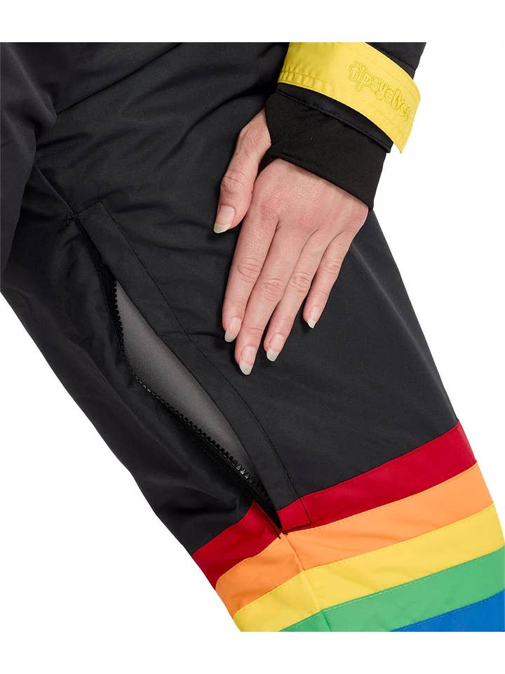 Tipsy Elves - Wholesale Ski Suit - Women's - Women's Midnight Shredder Snow Suit - Rainbow Ski Suit