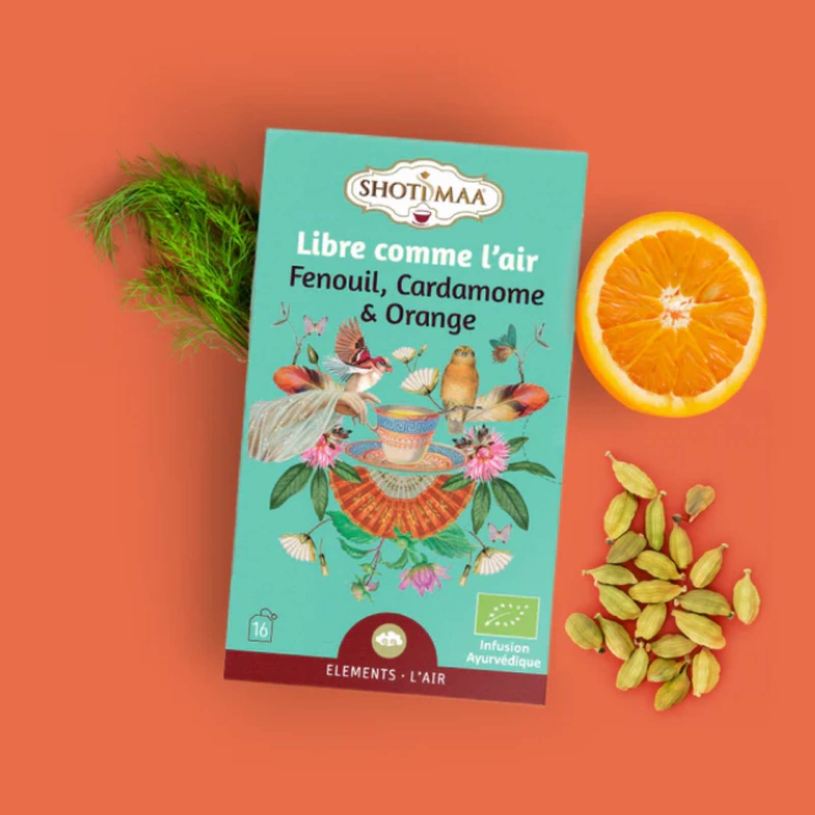 Zen'Arôme - Vendita all'ingrosso Tisane salutari e depurative - Tisana biologica rilassante Libre comme Air - 16 bustine