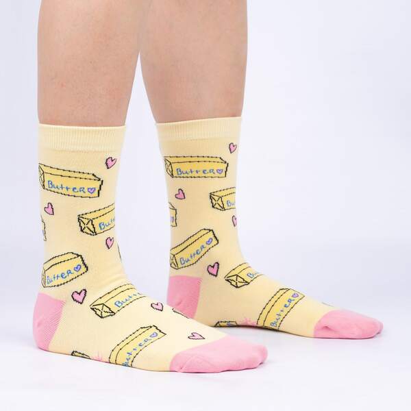 Sock it To Me - Wholesale Socks - Women's - Butter Me Up Crew Socks1