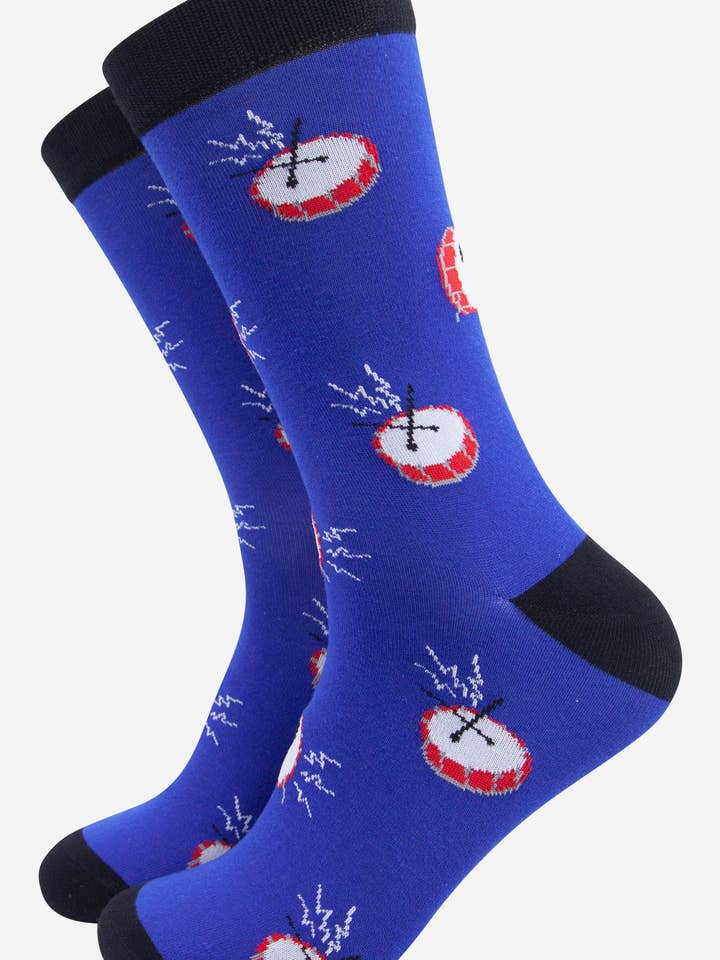 Sock Talk - Wholesale Socks - Men's - Men's Drummer Music Bamboo Socks