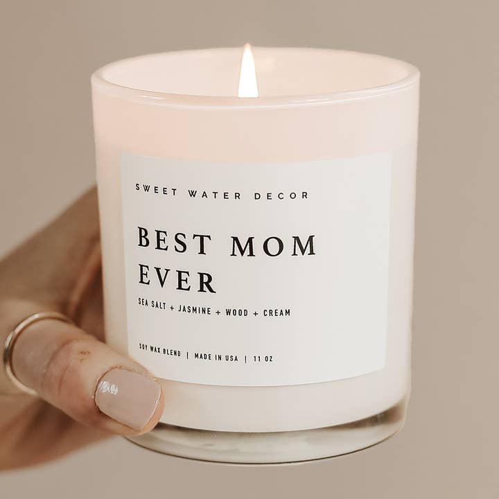Best Mom Ever! 11 oz Soy Candle - Home Decor & Gifts and other Purchase Wholesale mom i want to hear your story. Free Returns & Net 60 Terms on Faire trending on Faire.