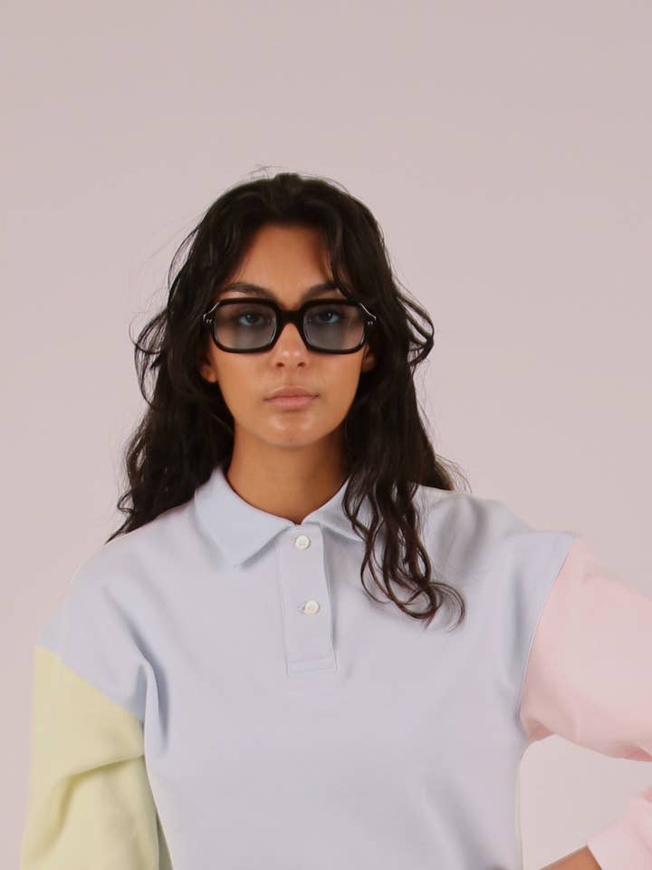 THE 1980'S POLO (WOMEN'S COLORBLOCK) for wholesale by KARL BREIZNER