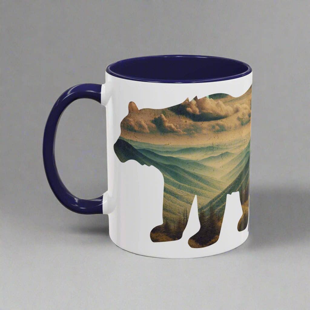 Park Service Apparel - Wholesale Coffee Mug - Great Smoky Mountains National Park Colored Coffee Mug 11oz 15oz Bear Cup0