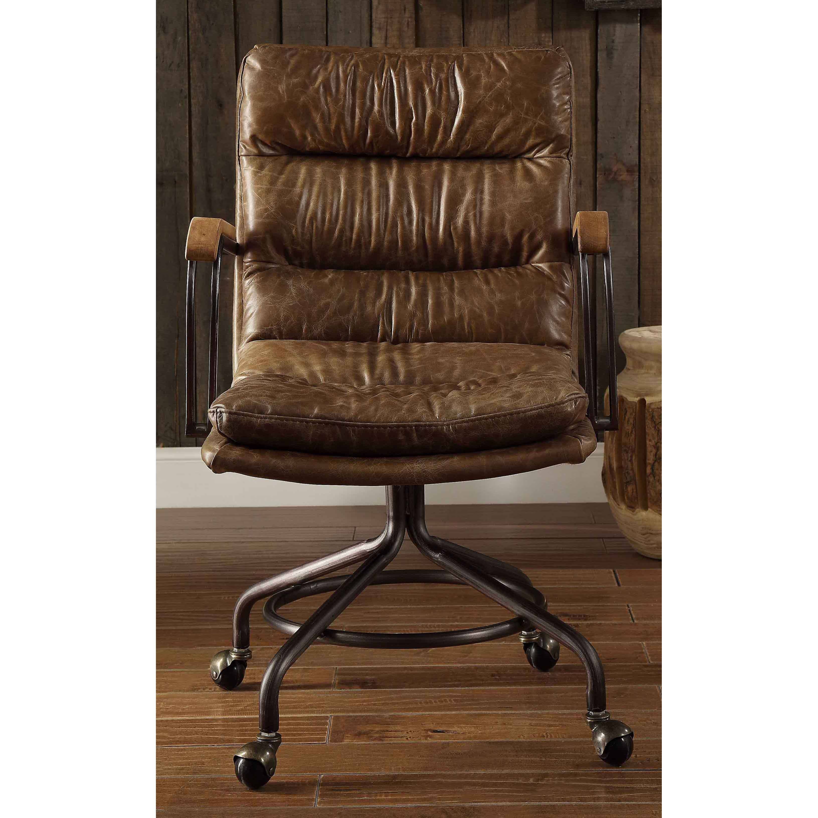 Acme Furniture Industry, Inc. - Wholesale Chair - Harith II Swivel Office Chair, Vintage Whiskey2