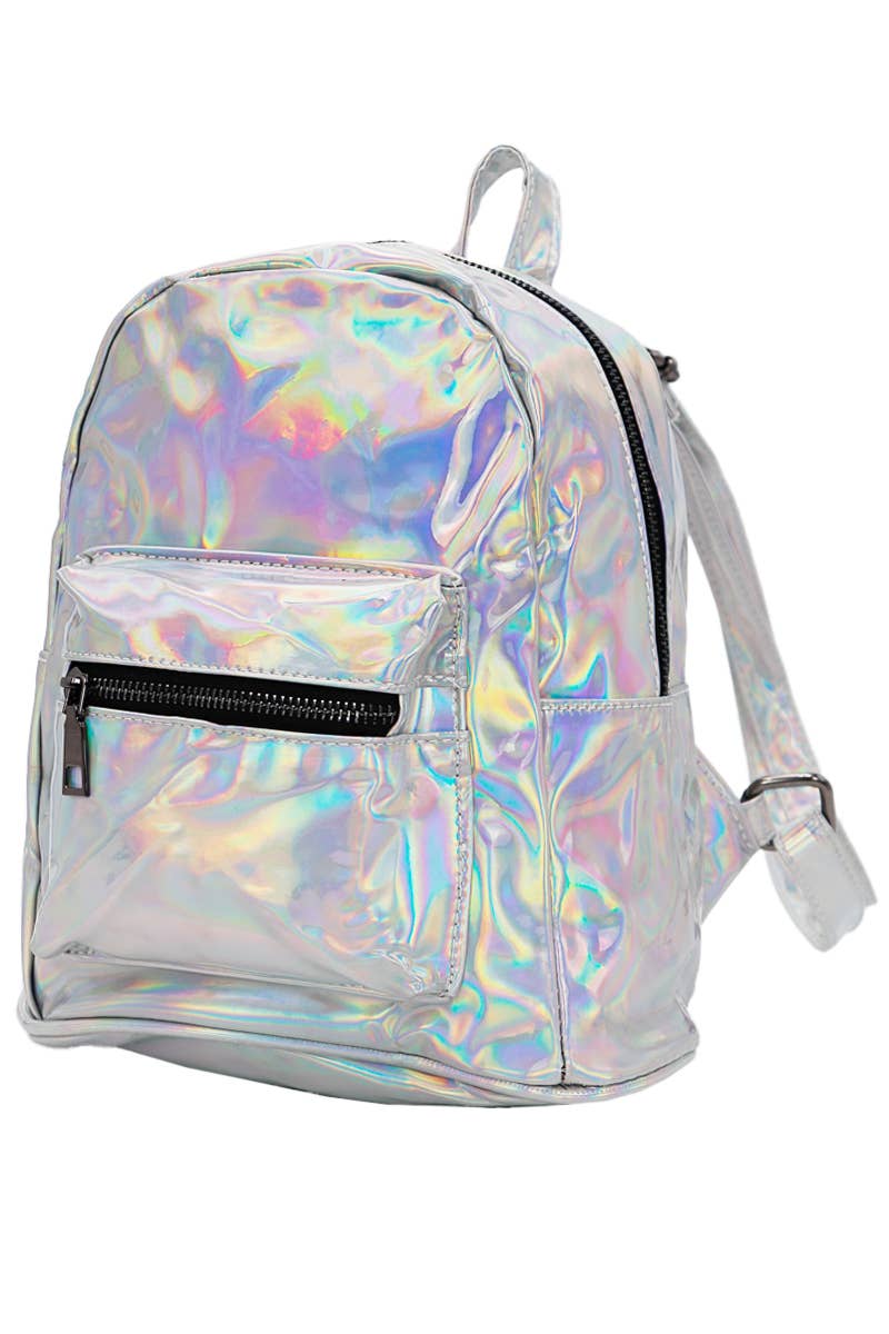 Cap Zone - Wholesale Backpack - Women's - Shiny Retro Rave Festival Metallic Gloss Backpack10