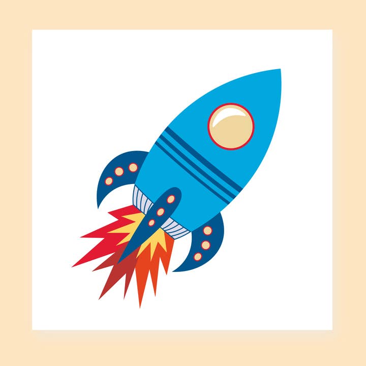 Temporary Tattoo Rocket for wholesale by wowgoods