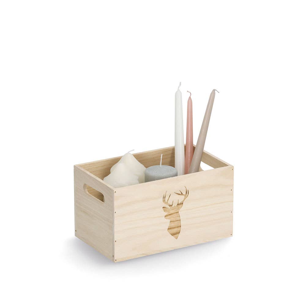 nature Storage box "Deer", wood #1 for wholesale on Faire2