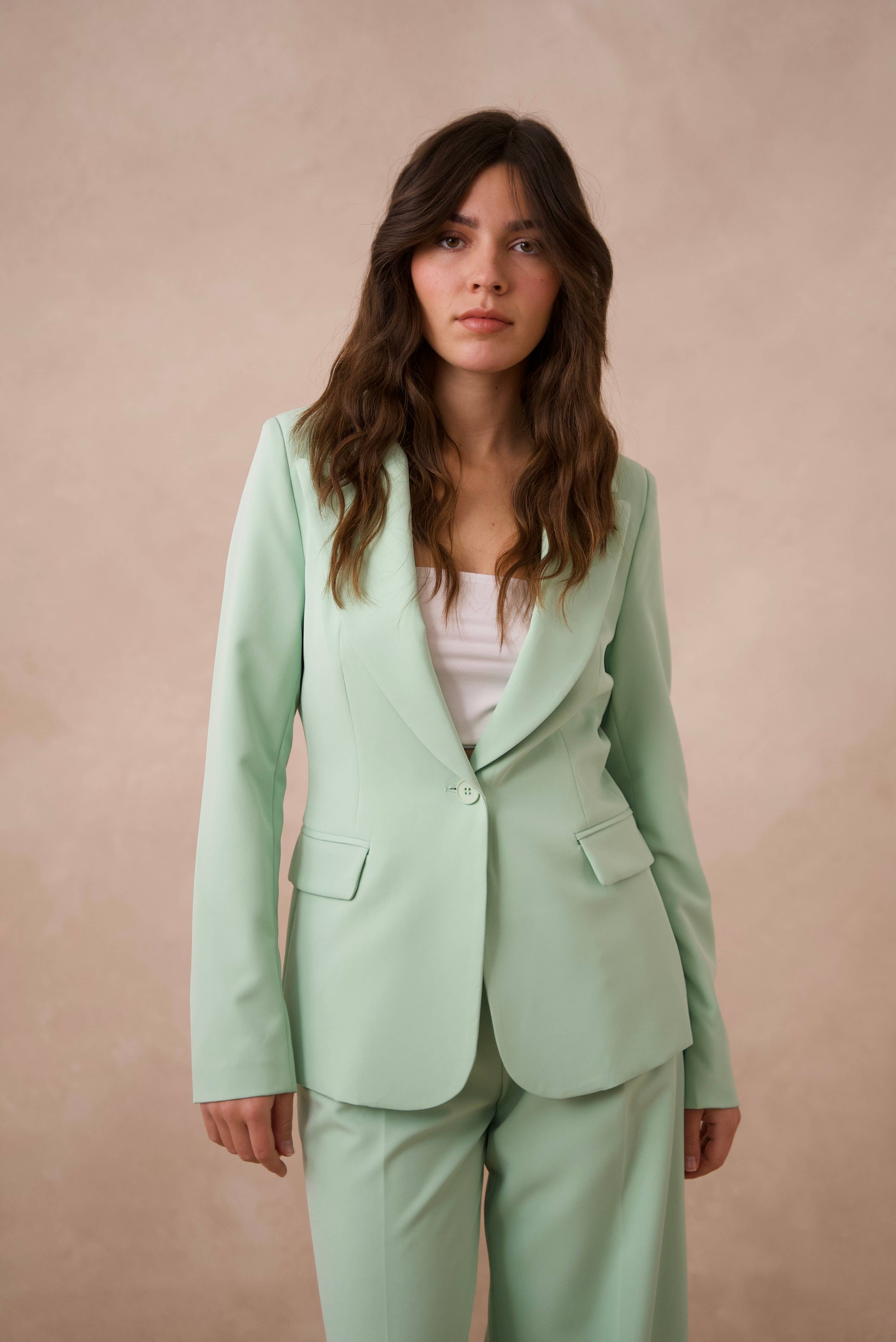 Attentif Paris - Wholesale Suit Jacket - Women's - [Timeless] Fitted single-button plain jacket11
