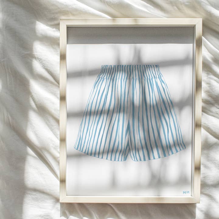 MFMDESIGNS – wholesale Art print – STRIPED SHORTS STUDY4