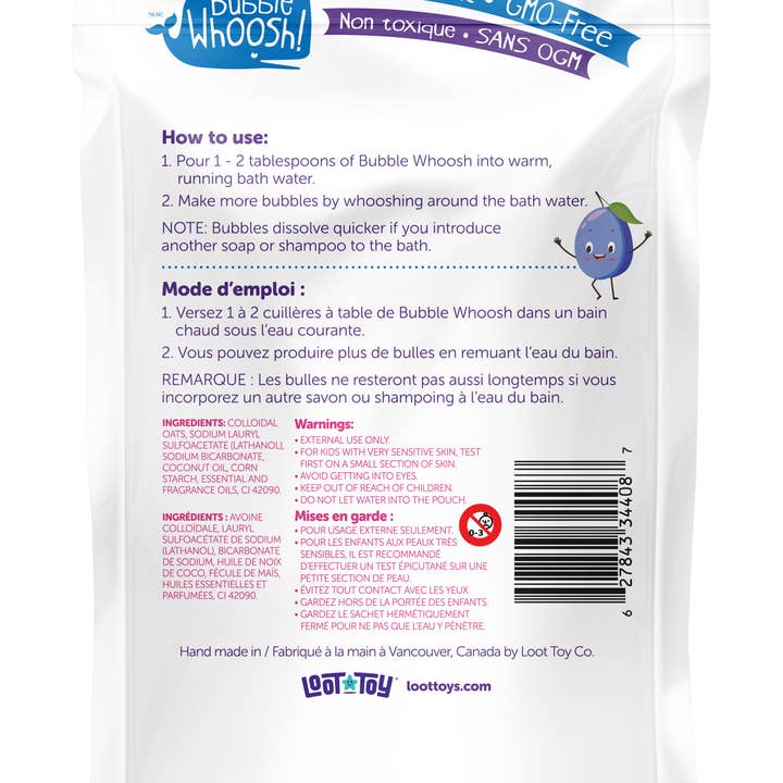 Loot Toy Company - Wholesale Bubble Bath - Bubble Whoosh Plum1
