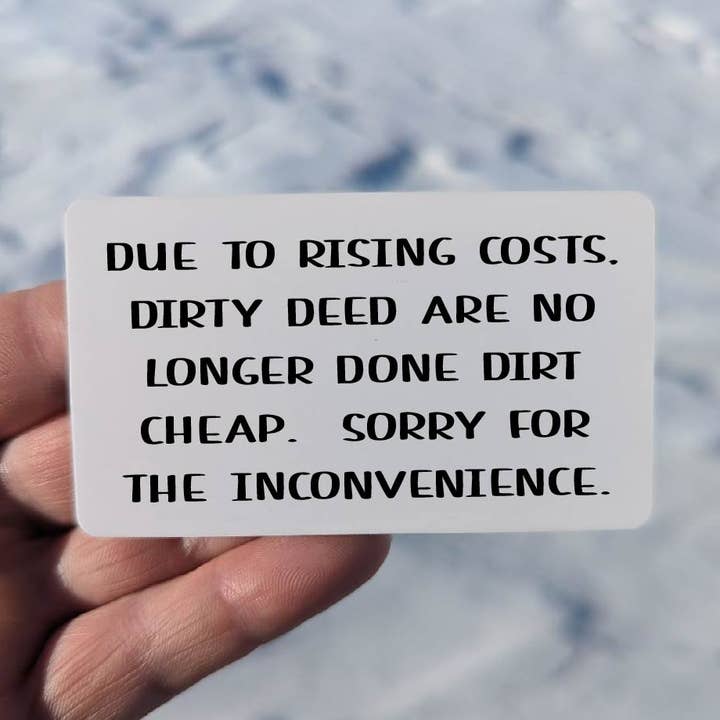 Dirty Deeds Magnet for wholesale by 316 Legacy LLC